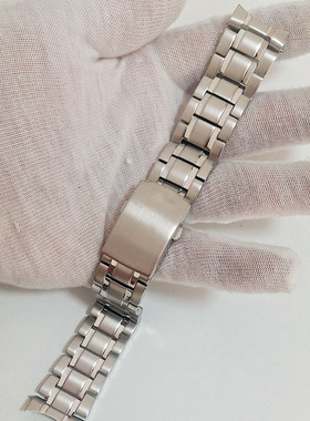 适配于EFV-540 DY钢带5563表带实心精钢手表链不锈钢链配件男22mm