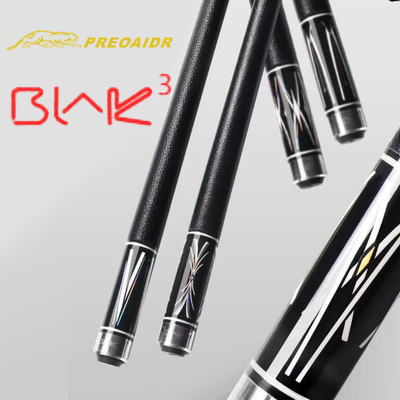 【BLAK3】美洲豹台球杆黑8九球大中小头杆美式桌球杆