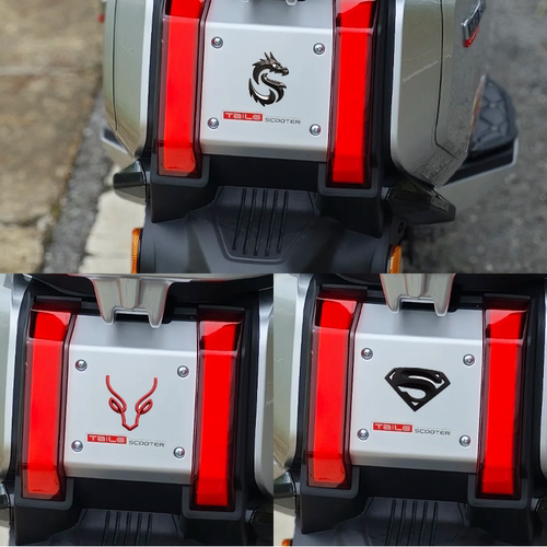 适用于台铃火眼机甲3封神车尾立体金属车标装饰贴锌合金个性车标