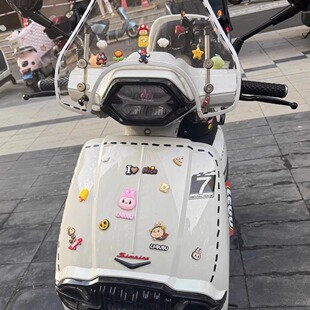 适用龙嘉维多利亚Sixties150/300车头拉布布3d立体软胶公仔装饰贴