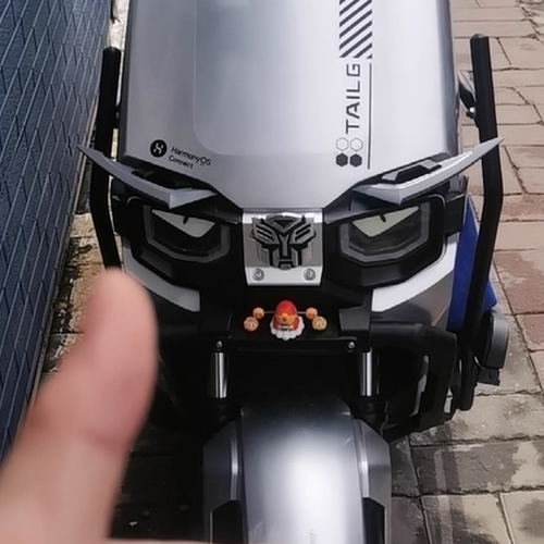 适用台铃超能S苍穹EB电动车灯改装饰品变形金刚车头夜光眼睛贴纸