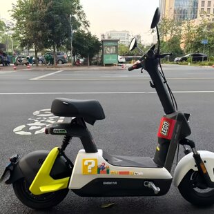 适用九号v70/vzmix/v30c/fz160尾部发条装饰水洗唛马里奥装饰贴