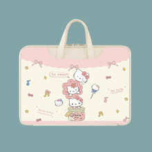 可爱猫咪数码电脑包防水手提15.6寸大学生适用联想小新air14寸华硕戴尔游戏本苹果华为荣耀16.1寸多功能收纳