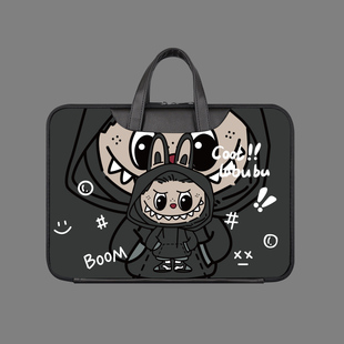 语星通搞怪拉布布笔记本电脑包手提适用华为matebook14寸联想小新pro15苹果macbookair16寸内胆2025新款ipad