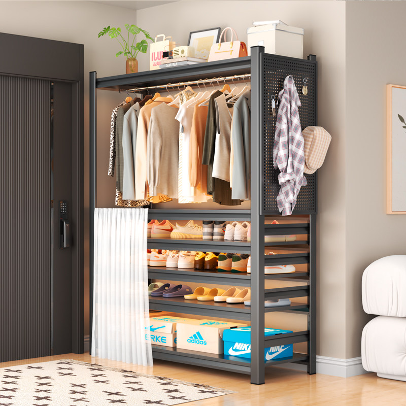 家用钢制鞋架铁艺简易收纳层架衣架落地多层置物架玄关入户门后鞋,住宅家具,鞋架,淘宝优惠券,粉丝福利购,淘宝优惠卷