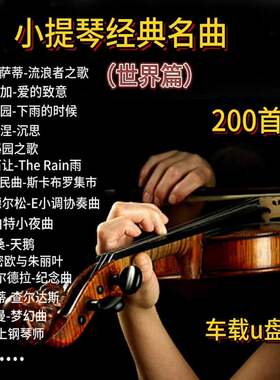 小提琴世界篇车载音乐U盘