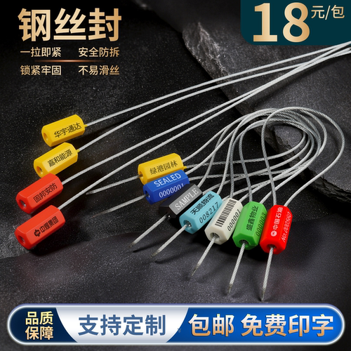 一次性钢丝封条电表铅封防盗扣