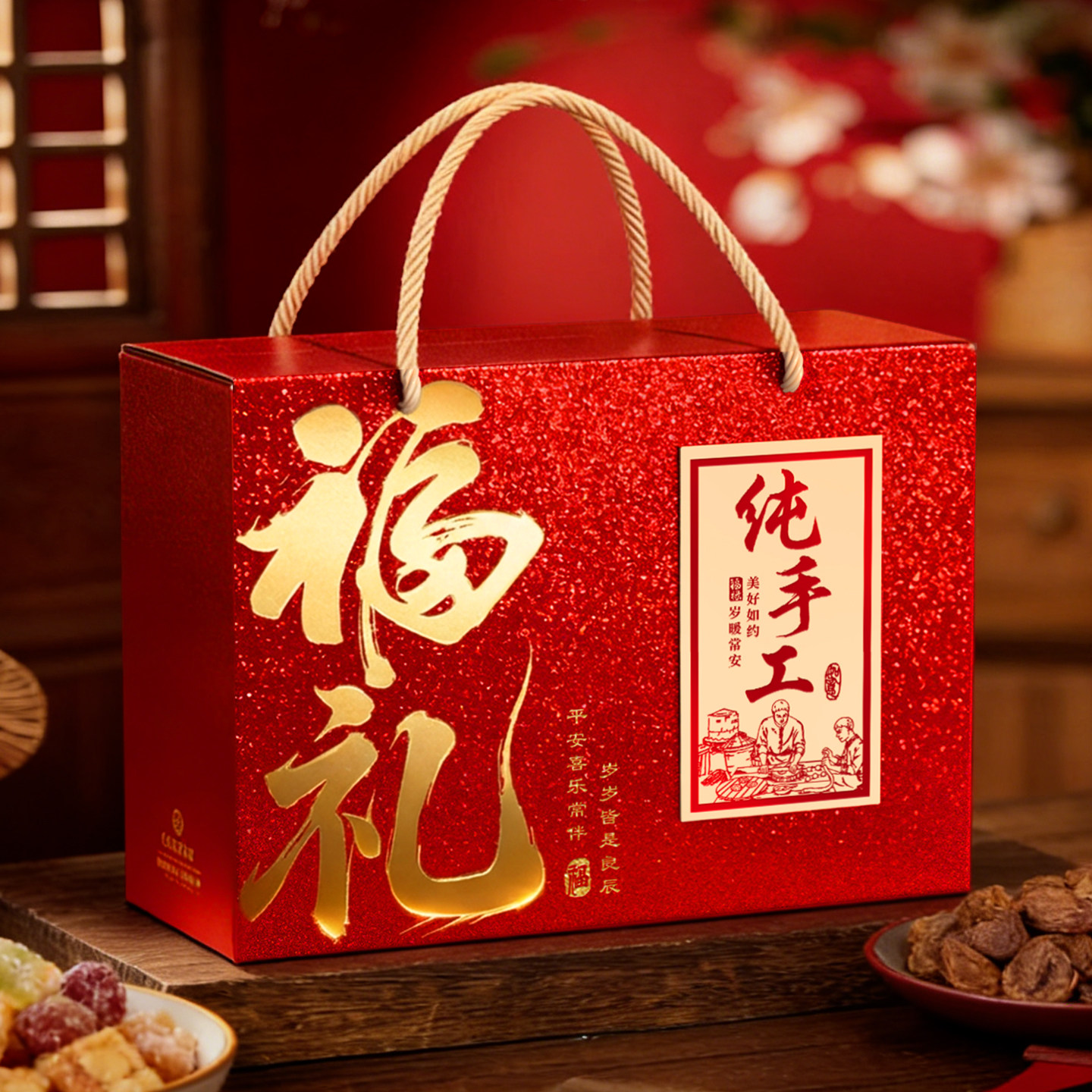 礼盒空盒子端午节通用包装盒手工土特产糕点礼品盒粉条包装箱定制