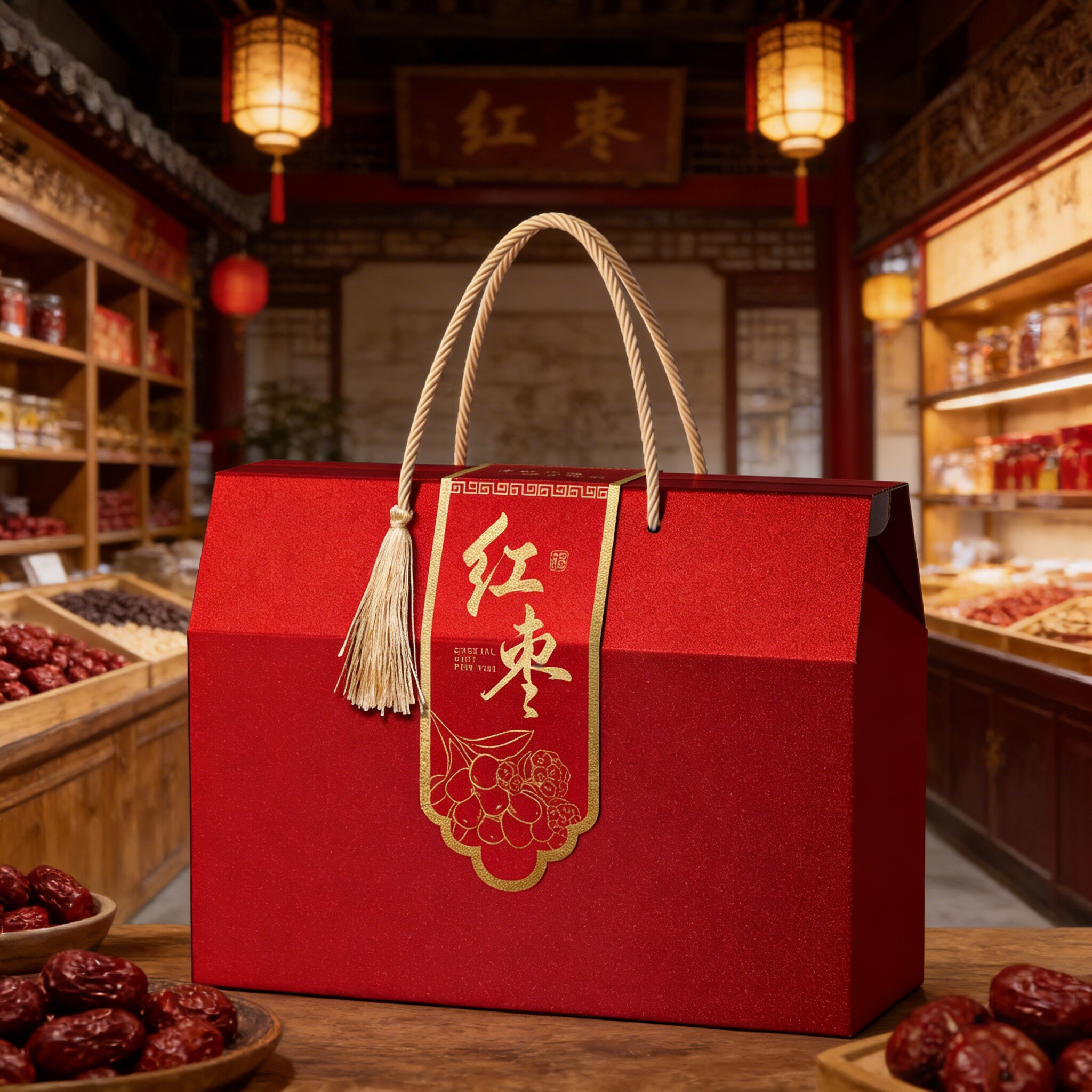 新疆红枣包装盒若羌红枣灰枣包装空盒端午节高端礼品盒可定制logo