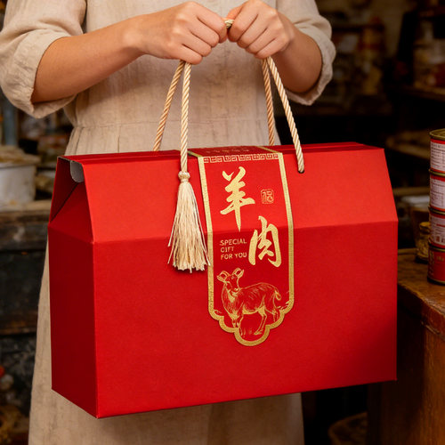 羊肉礼盒空盒包春节高档年货空礼坚果礼盒零食干货包装盒