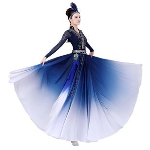 新款蒙族蒙古组合舞蹈服装服饰演出服艺考显高显瘦显白540大裙摆