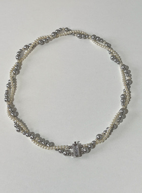 s尚美伯爵s925纯银珍珠项