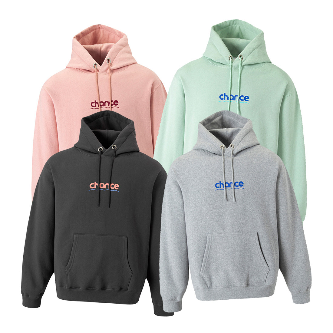 chancechance cec chance wave hoodie 印花帽衫连帽男女卫衣