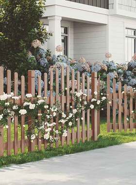 室外小院围墙围栏户外田园装饰篱笆别墅庭院花圃草坪护栏木头栅栏