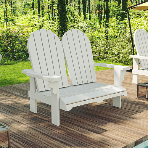 木靠背椅子露台双人花园庭院