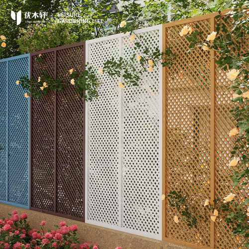 庭院室外防腐木栅栏屏风爬藤架
