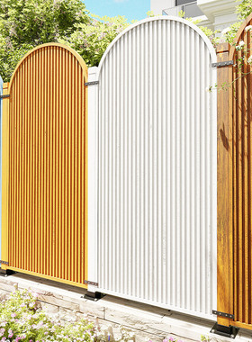 别墅庭院实木围栏栅栏户外花园篱笆墙围墙护栏室外防腐木隔断装饰