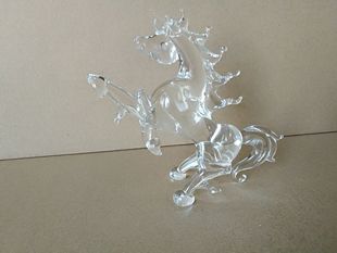 马到成功水晶玻璃鼠牛虎兔龙蛇马羊猴鸡狗猪摆件高档礼品手工艺品