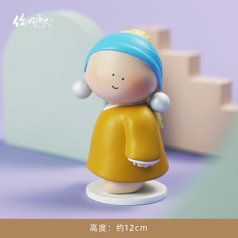 你好历史大艺术家手办卡通摆件
