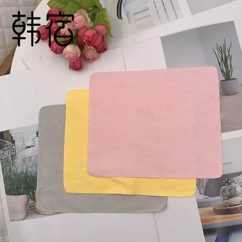 麂皮绒眼镜布方形纯色屏幕擦拭布镜片清洁布厂家