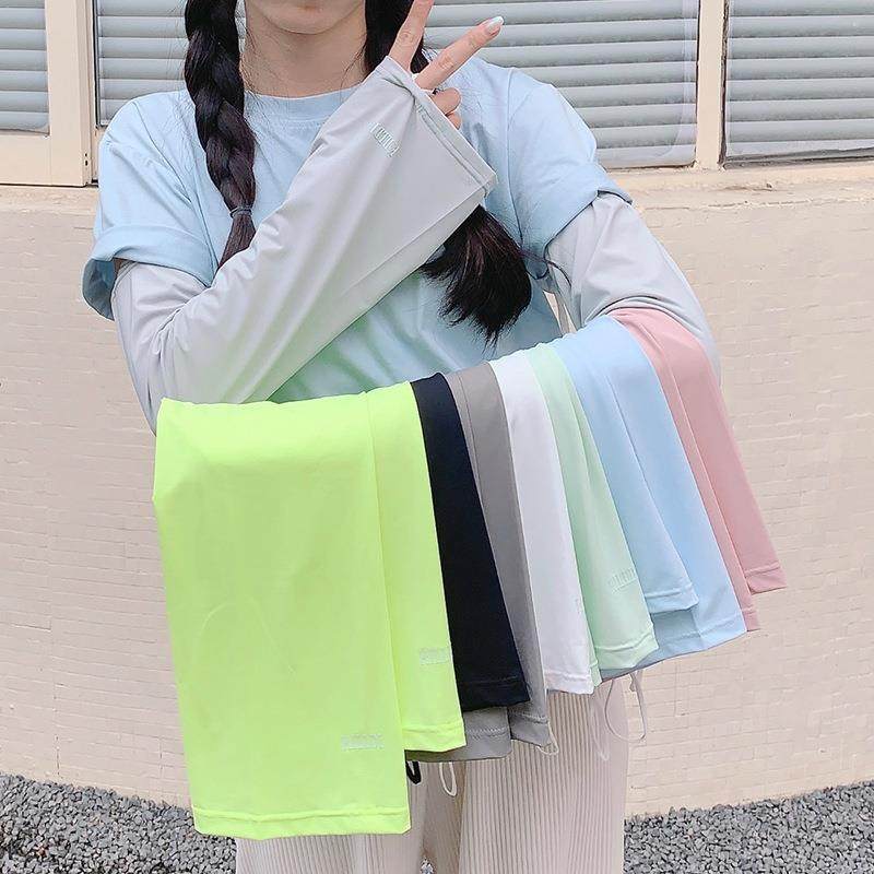 夏季宽松舒适喇叭冰袖个性试试百搭潮流冰袖遮阳防晒触感清爽袖套