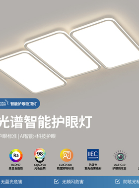 客厅灯钢琴键吸顶灯现代大气简约超薄LED客厅主卧ins房间卧室灯