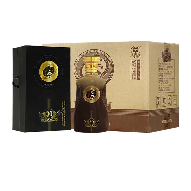 洮儿河酒陈酿三十年浓香型30年陈年老酒礼盒装国产