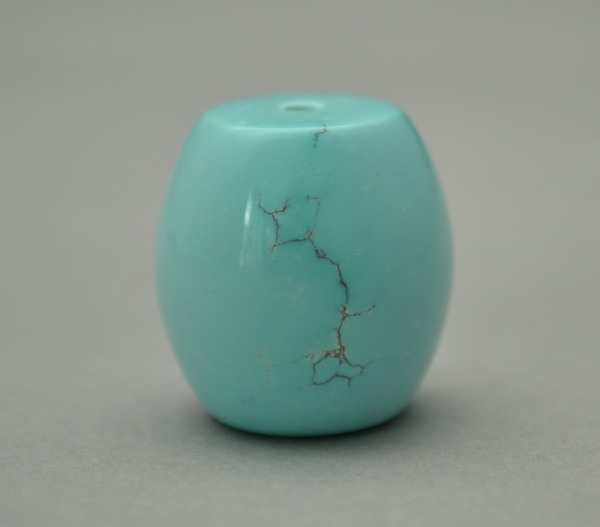 松石苑  原矿绿松石21mm桶珠 配珠 散珠（14.6克）