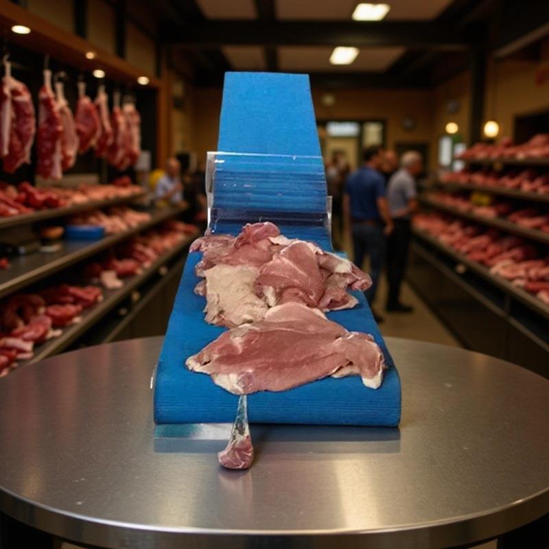 厂家直供猪腰子切皮机 全自动变频鲜肉切片设备 鸡胗鸭胗切片机