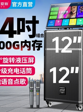 夏新广场舞音响带显示屏家庭K歌视频机一体机卡拉OK网红直播户外