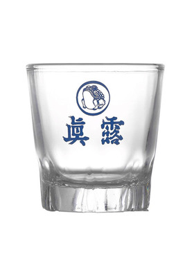 韩国真露蓝色青蛙ins迷你小清新威士忌日式高颜值一口玻璃烧酒杯