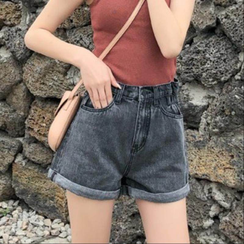 白色女装网红牛仔短裤女创意扣子外穿法式大码潮流夜店简单裤子|ruв категории Женская одежда, джинсы - от Buy2taobao.com для оказания профессиональной услуги покупки агента Taobao