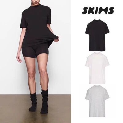 skims卡戴珊同款修身短袖T恤女