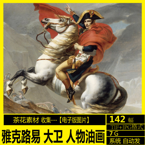 大卫图集古典临摹喷绘人物油画