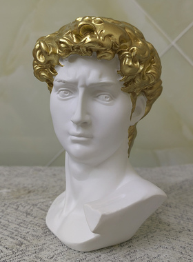 树脂仿石膏大卫头像摆件