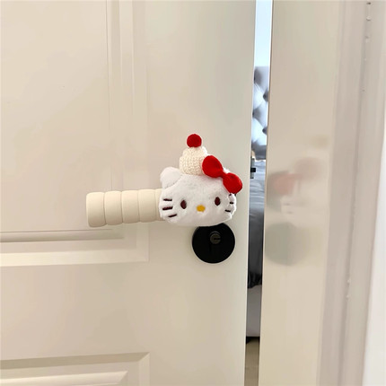 新家的100个快递｜hellokitty卧室门把手装饰家居摆件门把保护套