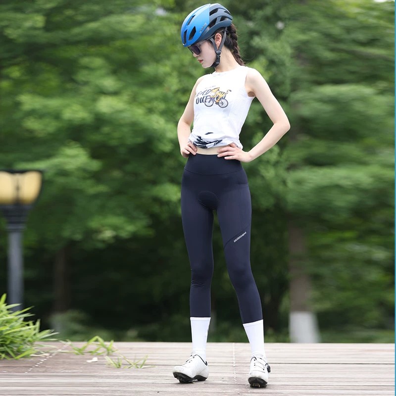 迷人兔女夏高弹塑身骑行长裤