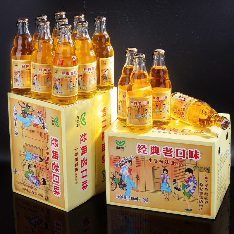 小香槟汽水饮料云南怀旧8090清爽童年味道330ml6瓶玻璃瓶果味整箱