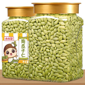 哈哈淘南瓜子籽仁500g罐装严选熟烘焙去壳去皮营养即食零食炒货