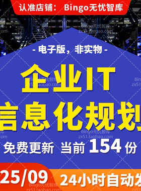 大型集团企业IT数字信息化规划蓝图设计智能制造工厂转型中台战略