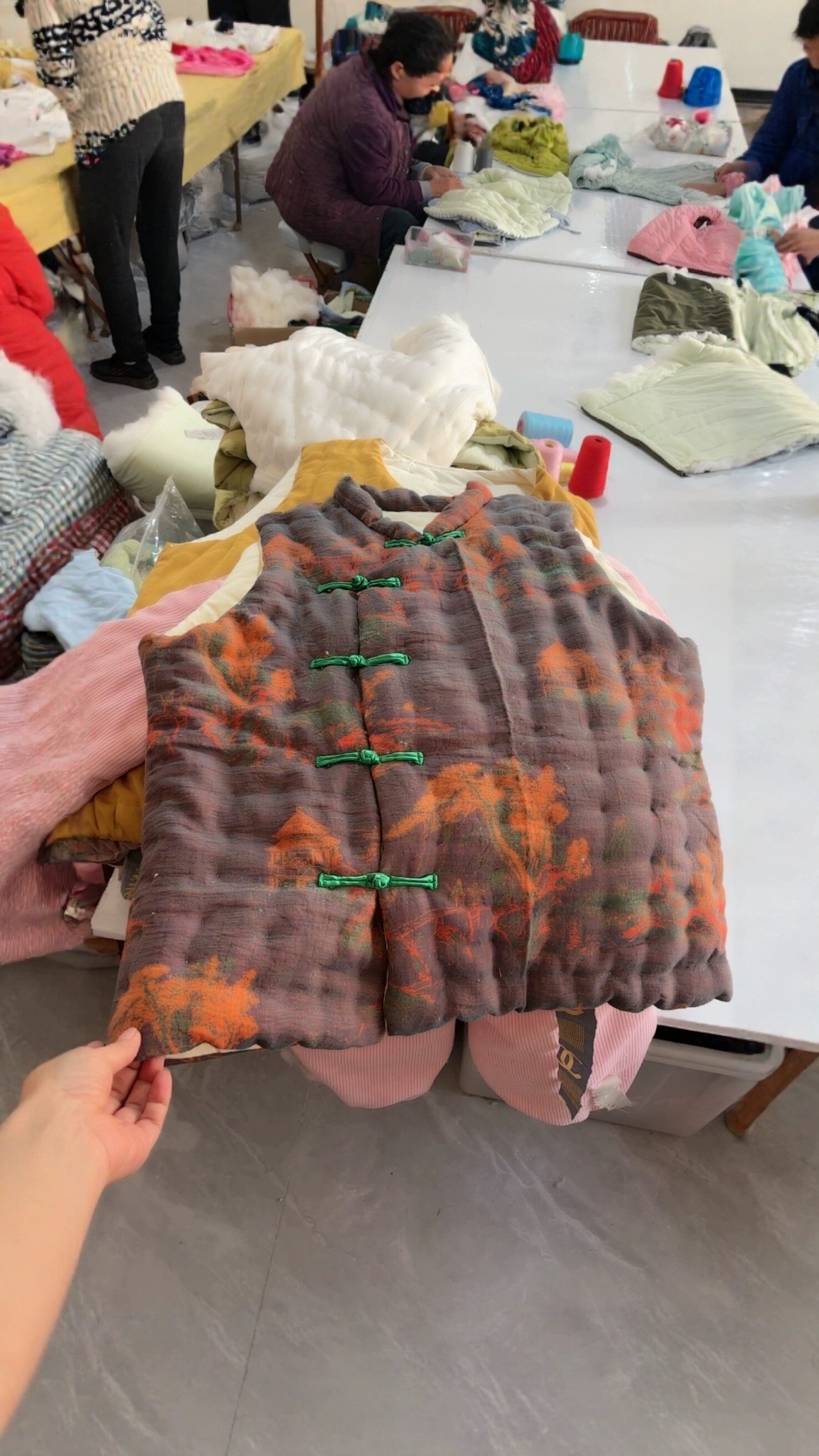 冬季新款手工棉花棉衣女中老年加厚保暖棉袄盘扣立领棉服妈妈装