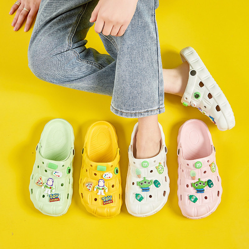 SUMMER EVA HOLE SHOES BEACH NON-SLIP TOE SHOES NURSE TO WORK WOMENS SHOES TWO BREATHABLE COUPLE SANDALS