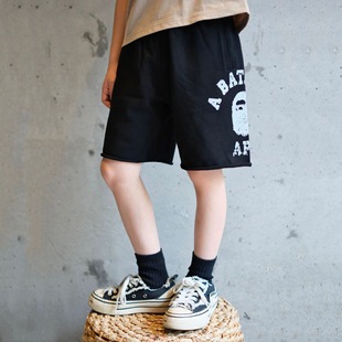 男孩洋氣百搭運(yùn)動五分褲 中大童夏裝 夏季 中褲 潮酷童裝 男童純棉短褲