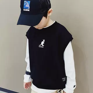 儿童春秋马甲男童宝宝日潮袋鼠印花内搭帅气马甲纯棉休闲套头上衣,童装/婴儿装/亲子装,马甲,淘宝优惠券,粉丝福利购,淘宝优惠卷