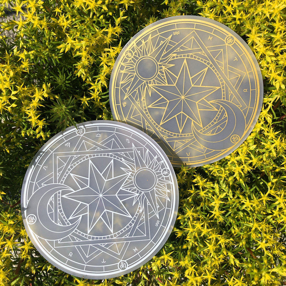 매직 어레이 패드 반투명 원형 핸드북 클리핑 커팅 가죽 고무 스탬프 작업 패드 고가 패드