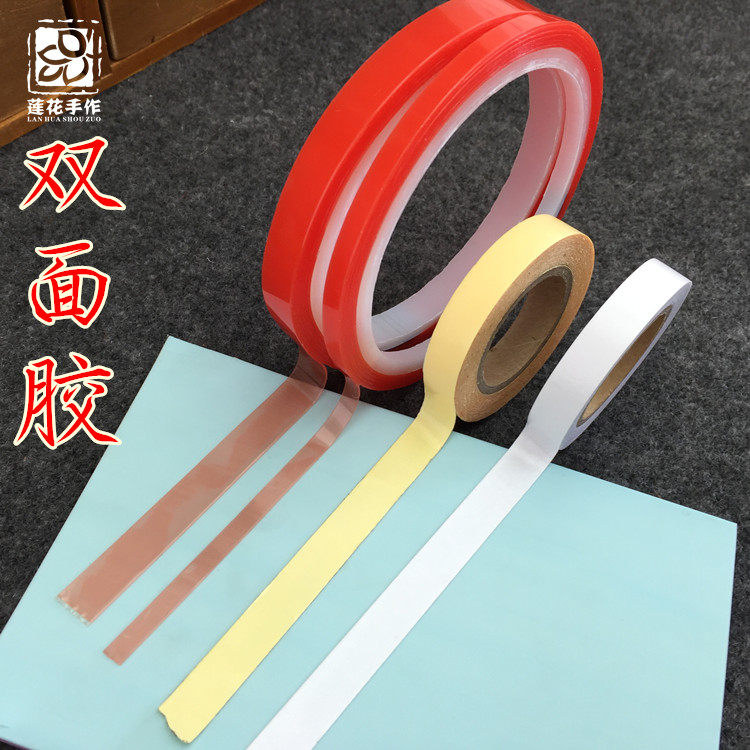 점도가 높고 강력한 초박형 양면 폼 고무 스탬프 페이스트를 사용한 양면 테이프 DIY 수제 투명 양면 테이프