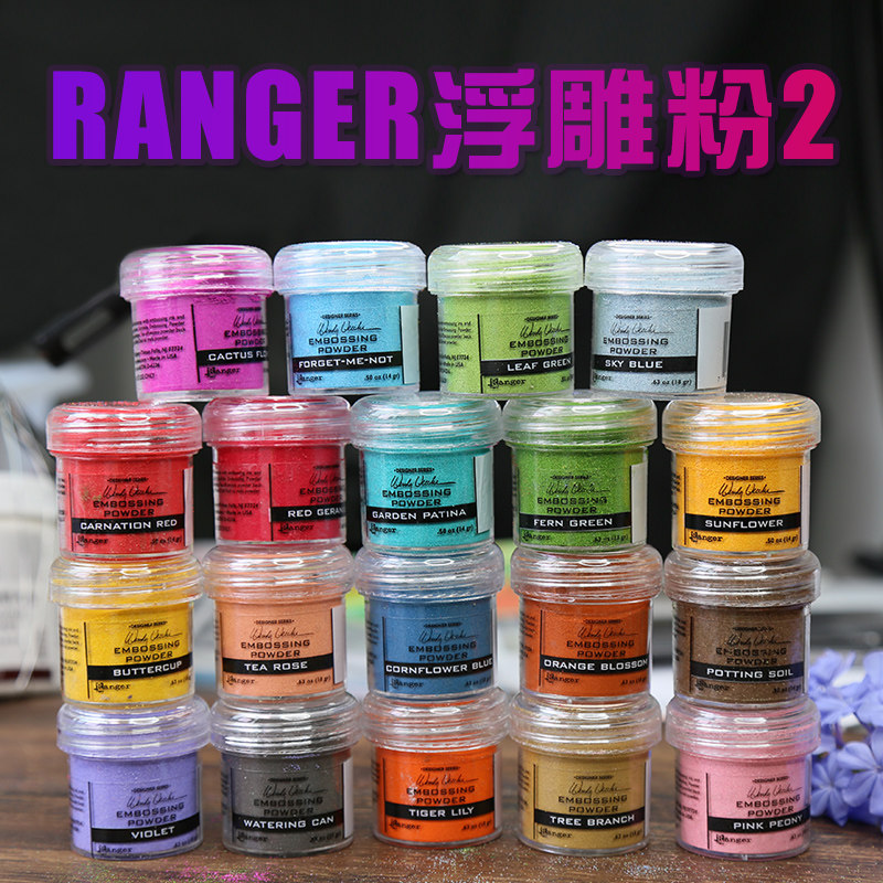 ranger不透明浮雕粉美国进口卡片贺卡剪贴装饰凸粉凹凸效果凸字粉