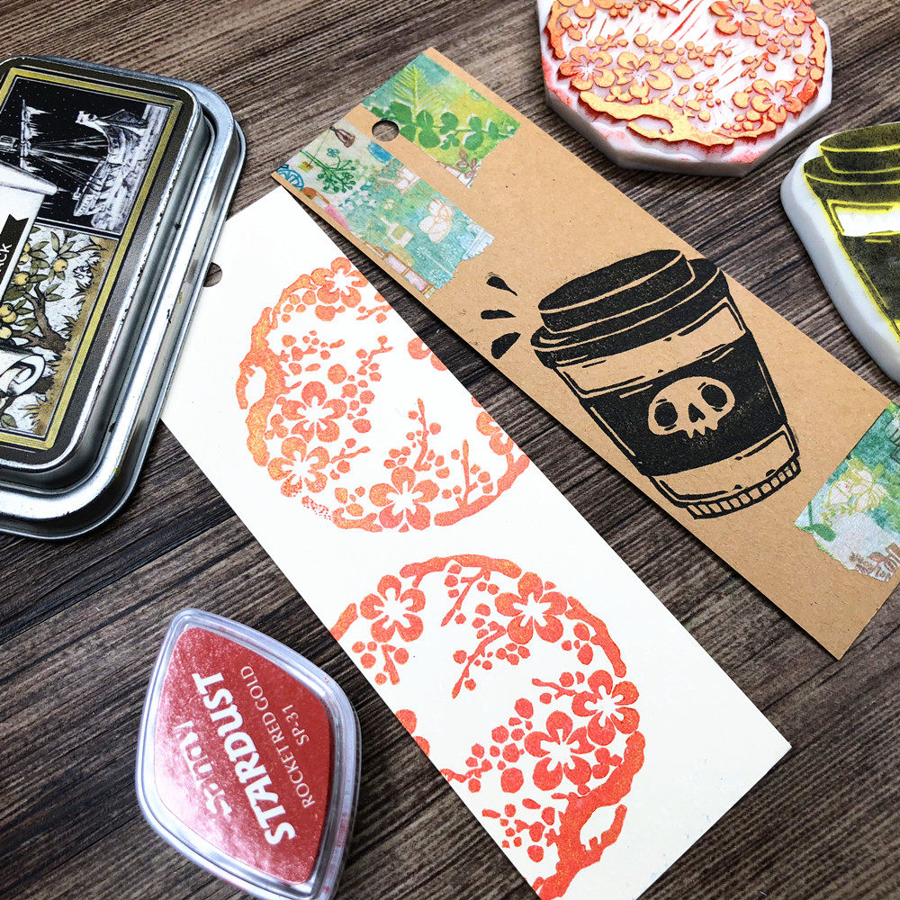 긴 책갈피 종이 금사 검정 카드 흰색 카드 황소 카드 황산 카드 손으로 그린 ??카드 20장 고무 우표 5*15CM