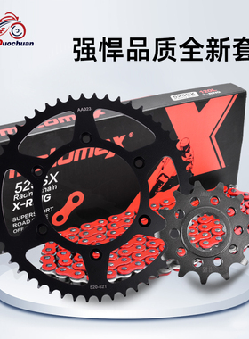 适用胡萨博格FE350 390 450 570 FX450大小飞齿轮链轮链条套链