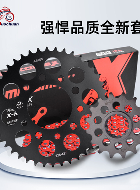 适用本田非双CRF1000 CRF1100L拉力车改装大小齿前后牙盘链轮链条